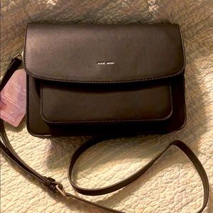 Pixie Mood Vegan leather zoe crossbody black purse